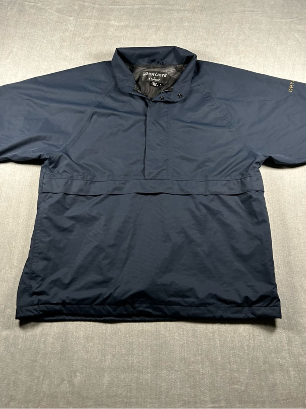 FootJoy Navy Short-Sleeve DryJoys Pullover